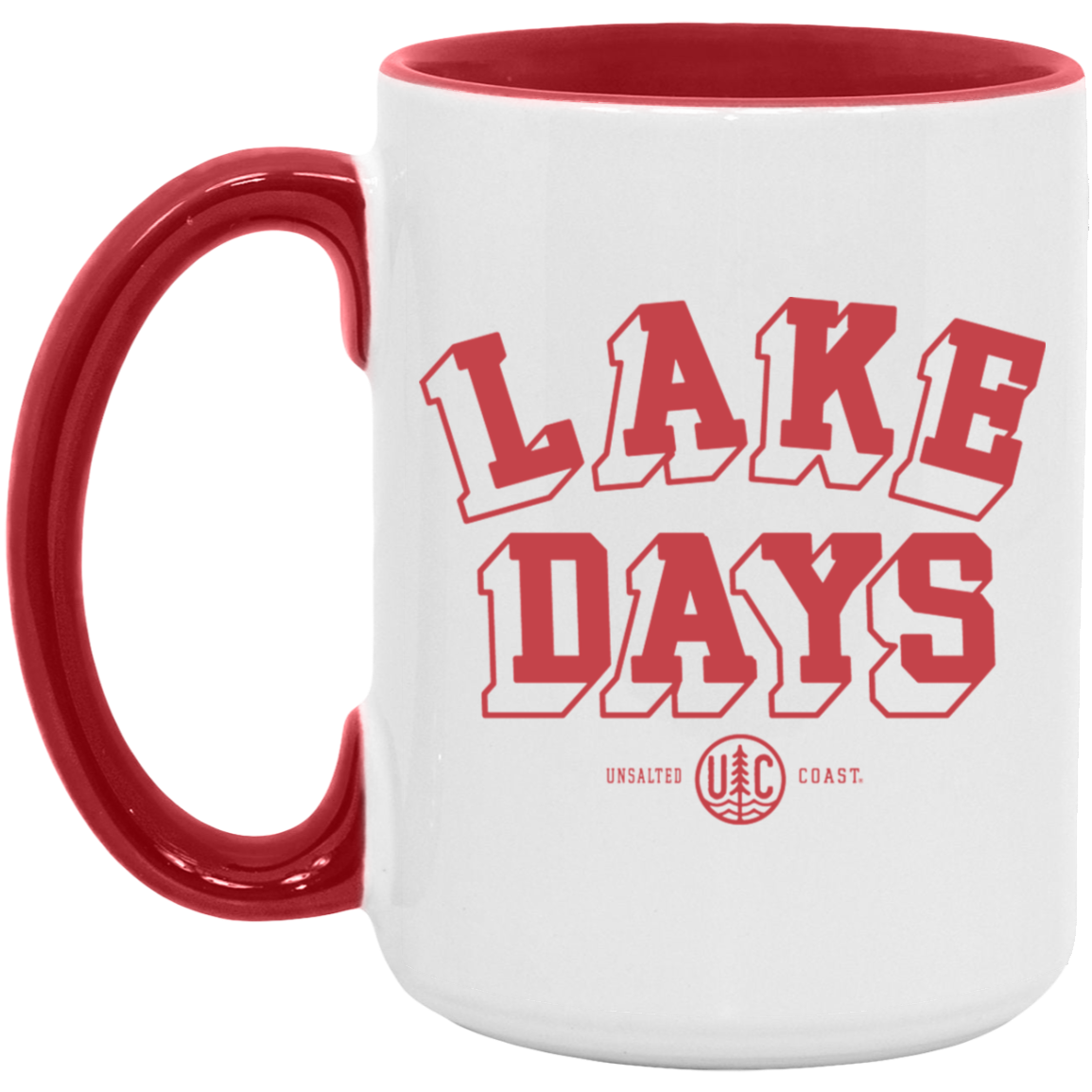 Lake Days Red 15oz. Accent Mug