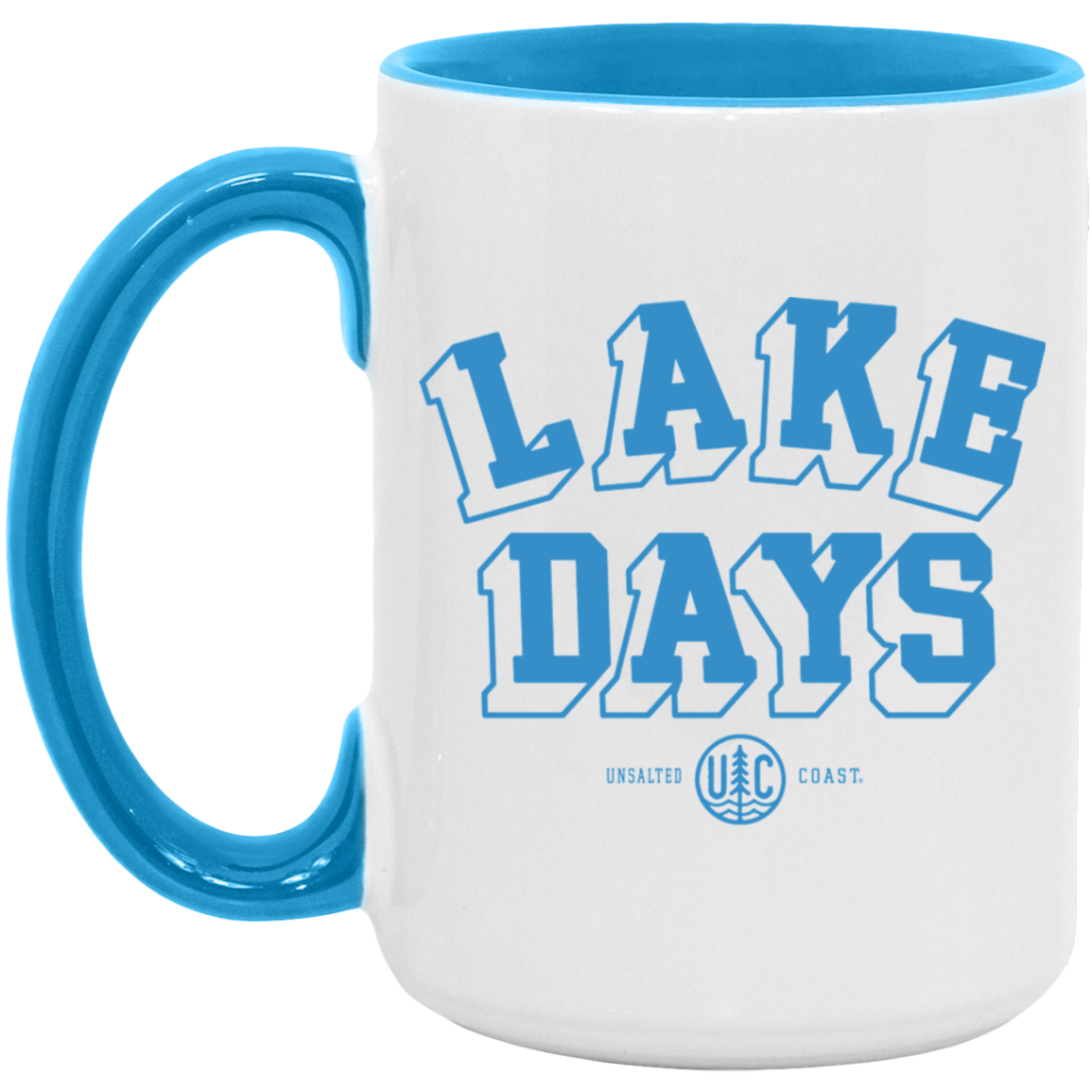 Lake Days Lt Blue 15oz. Accent Mug